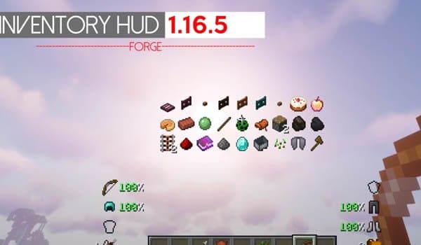 Inventory Hud Mod for Minecraft 1.16.5 1.16.4