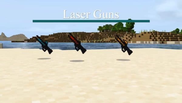 Laser guns mod para Minecraft