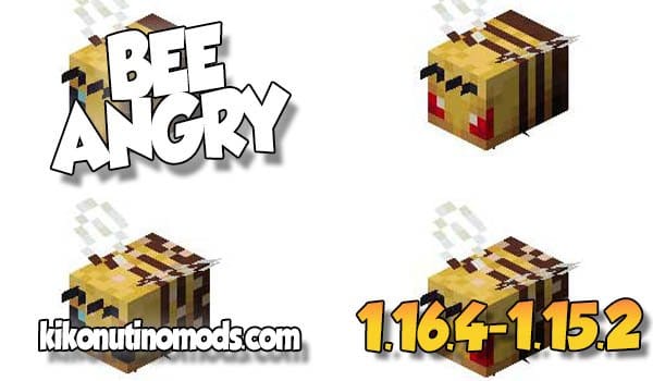 Bee Angry mod Minecraft