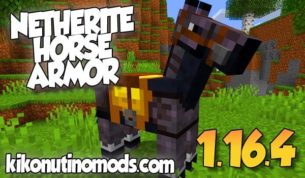 【Netherite Horse Armor MOD】para Minecraft 1.16.4 y 1.16.5