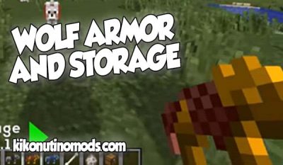 Wolf Armor And Storage Mod Minecraft