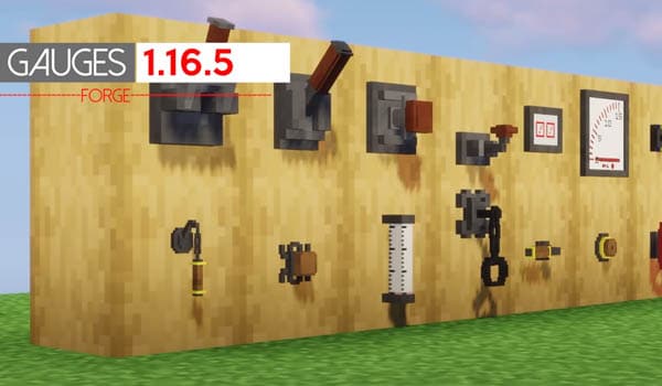 Redstone gauges and Switches mod Minecraft 1.16.5 1.16.4