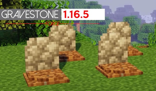 Gravestone mod Minecraft 1.16.5 1.16.4