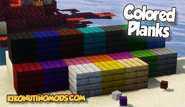 Colored Planks Mod Minecraft