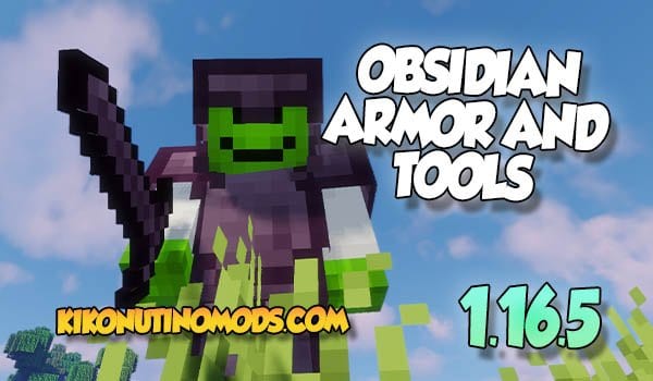 Obsidian Armor And Tools Mod Minecraft 1.16.5
