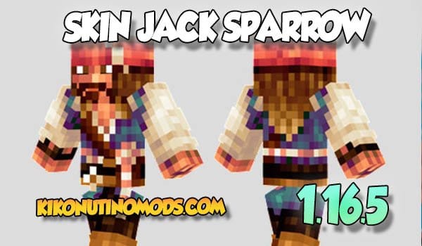 Textura del Pirata Jack sparrow para minecraft
