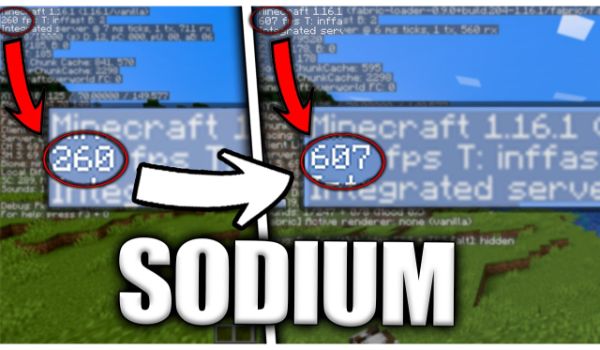 Sodium Aumentar FPS Mod