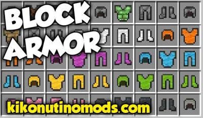 Block Armor Mod para Minecraft 1.16.5 y 1.12.2