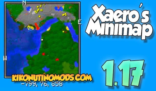 Xaeros Minimap mod para Minecraft 1.17