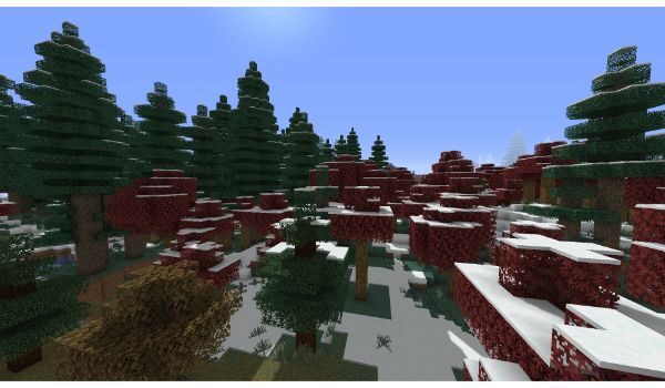 Biomes O`Plenty-mod-para-minecraft-1-17-1-taiga-con-nieve