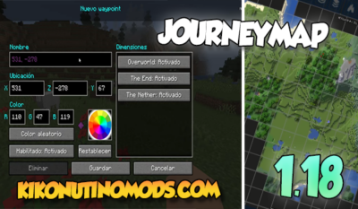 JourneyMap Mod para Minecraft 1.18
