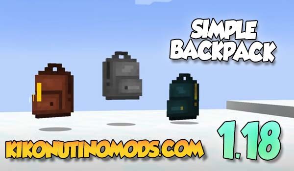 Simple Backpack Mod para Minecraft 1.18