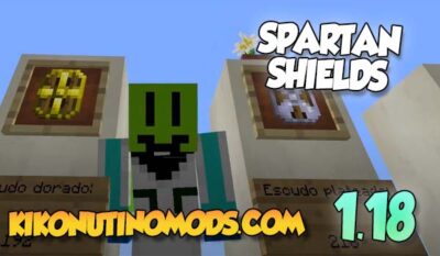 Spartan Shields Mod para Minecraft 1.18.1
