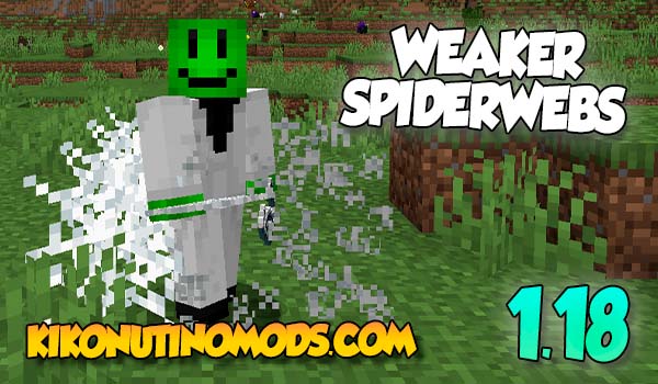 weaker spider webs mod para minecraft 1.18