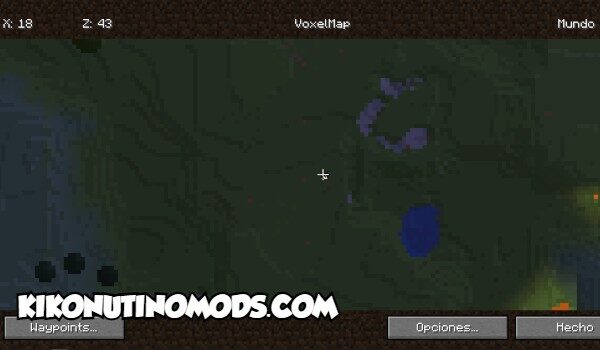 VoxelMap mapa completo mod 1.19