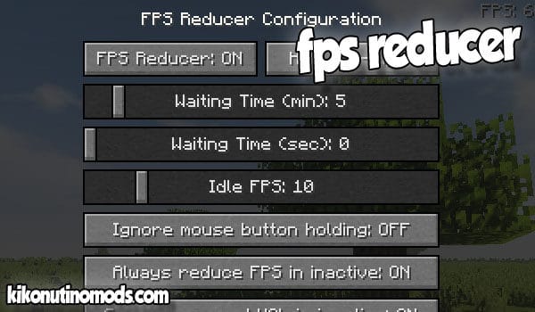 fps redutor mod