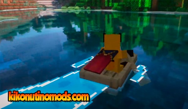03_Wakes Mod Minecraft 1.20.2 - Boat with wake