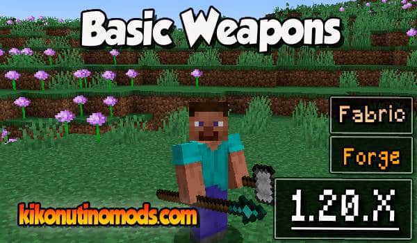Basic Weapons Mod para Minecraft 1.20.2