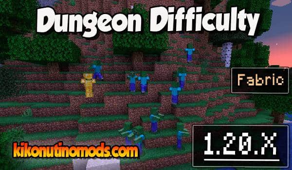 Dungeon Difficulty Mod para Minecraft 1.20.2