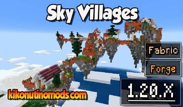 Sky Villages Mod para Minecraft 1.20.2