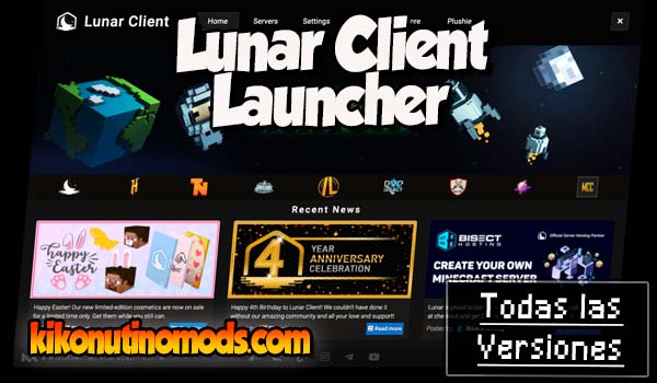 Lunar Client Launcher Minecraft para todas las versiones Descargar