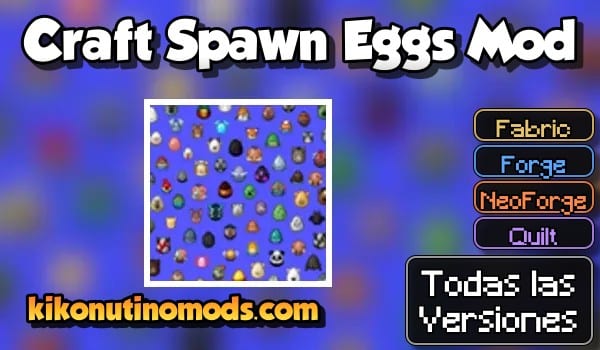 Craft Spawn Eggs Mod