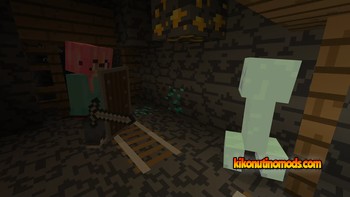 Captura de pantalla de LambDynamicLights - Dynamic Lights mod para Minecraft