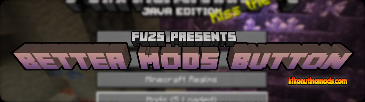 Captura de pantalla de Better Mods Button mod para Minecraft