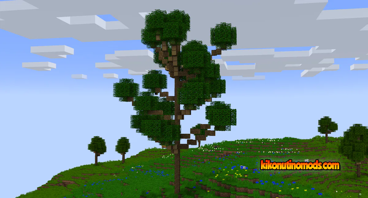 Captura de pantalla de Better Trees para Minecraft: Meadow Tree