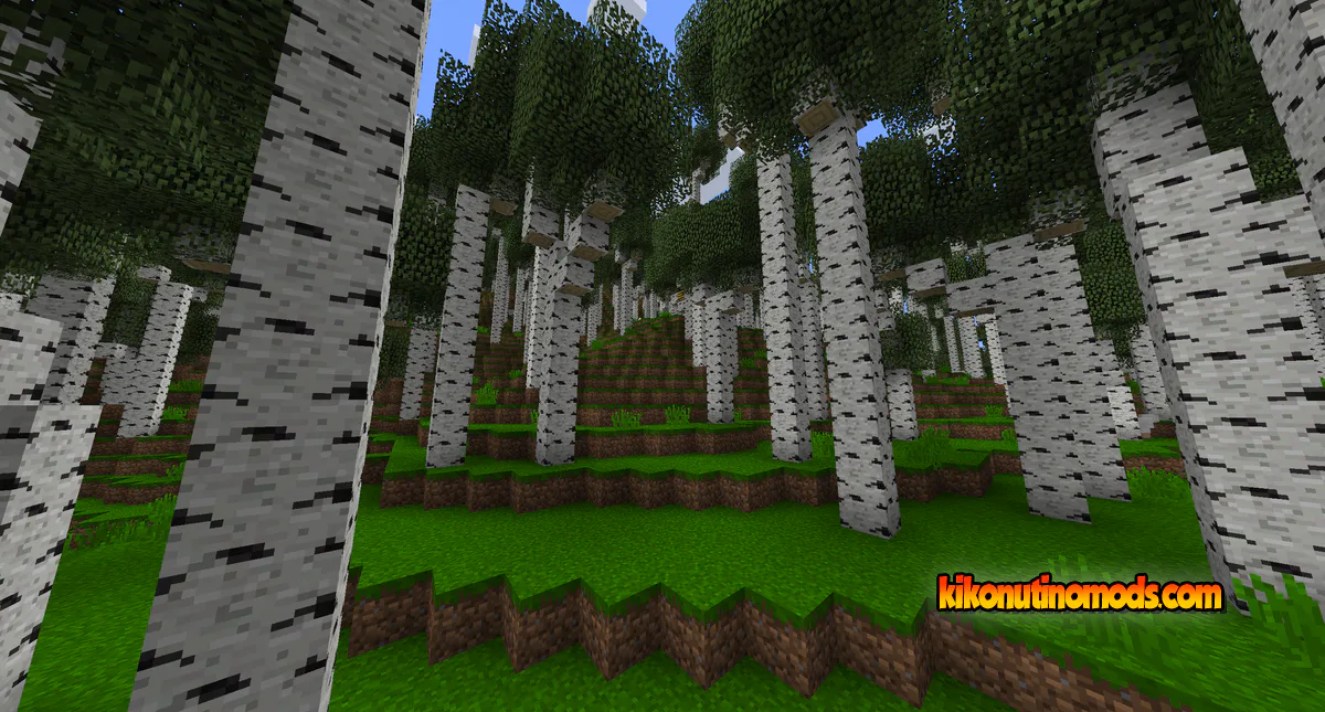 Captura de pantalla de Better Trees para Minecraft: Birch Forest