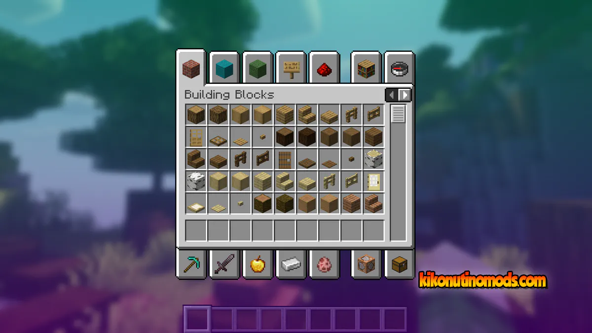 Captura de pantalla de Blur+ para Minecraft: Configure the colors and their transparency to your liking