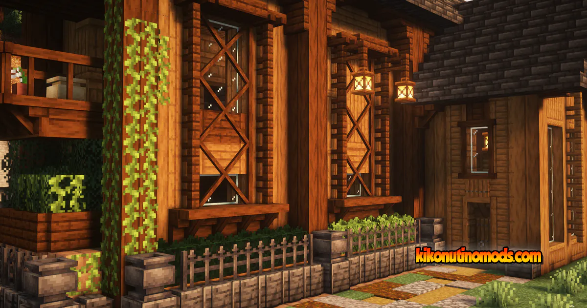 Captura de pantalla de Building But Better para Minecraft: Rustic Exterior (Front) - by theOGQueso + t8pany
