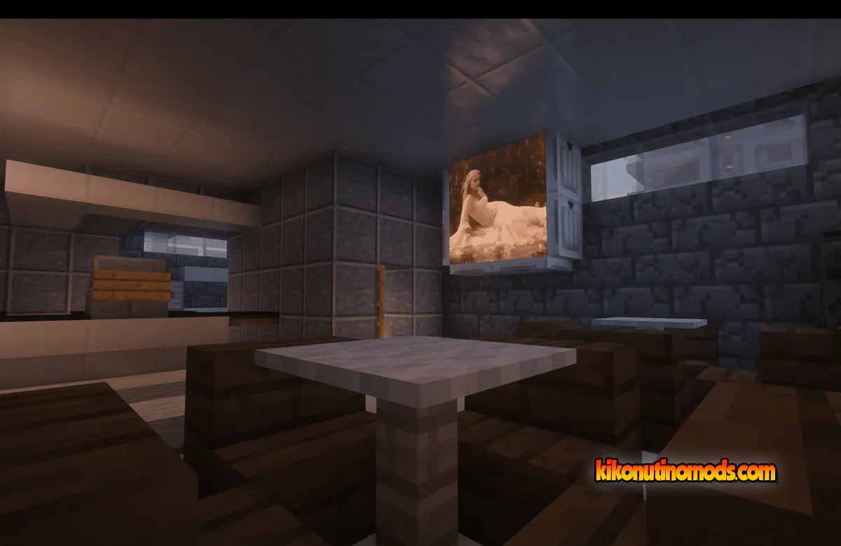 Captura de pantalla de Dream Displays para Minecraft: Restaurant