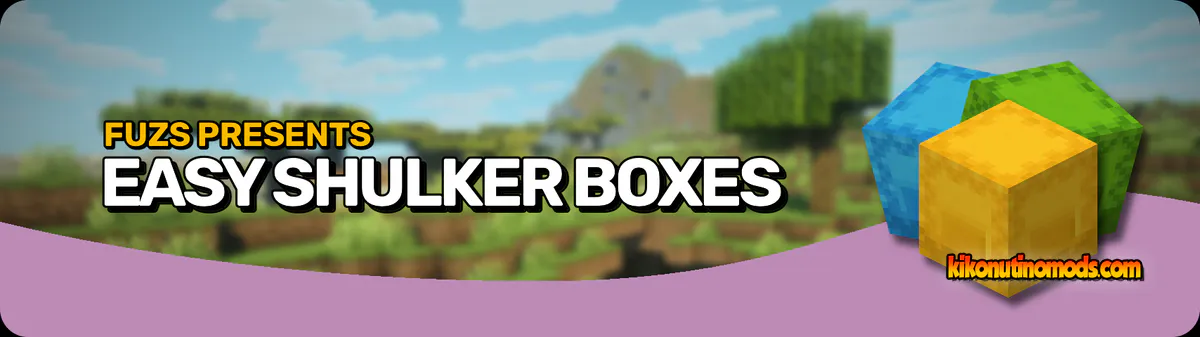 Captura de pantalla de Easy Shulker Boxes mod para Minecraft