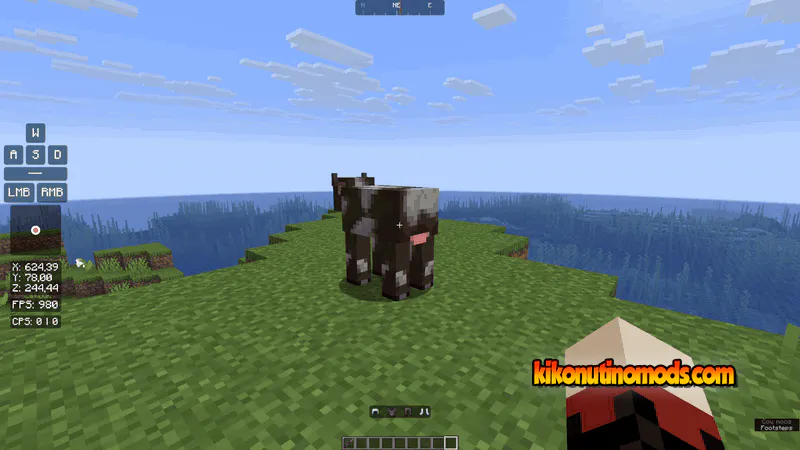 Captura de pantalla de EvergreenHUD (FPS / CPS / Keystrokes HUD) para Minecraft: HUD in game