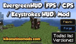 EvergreenHUD (FPS / CPS / Keystrokes HUD) Mod