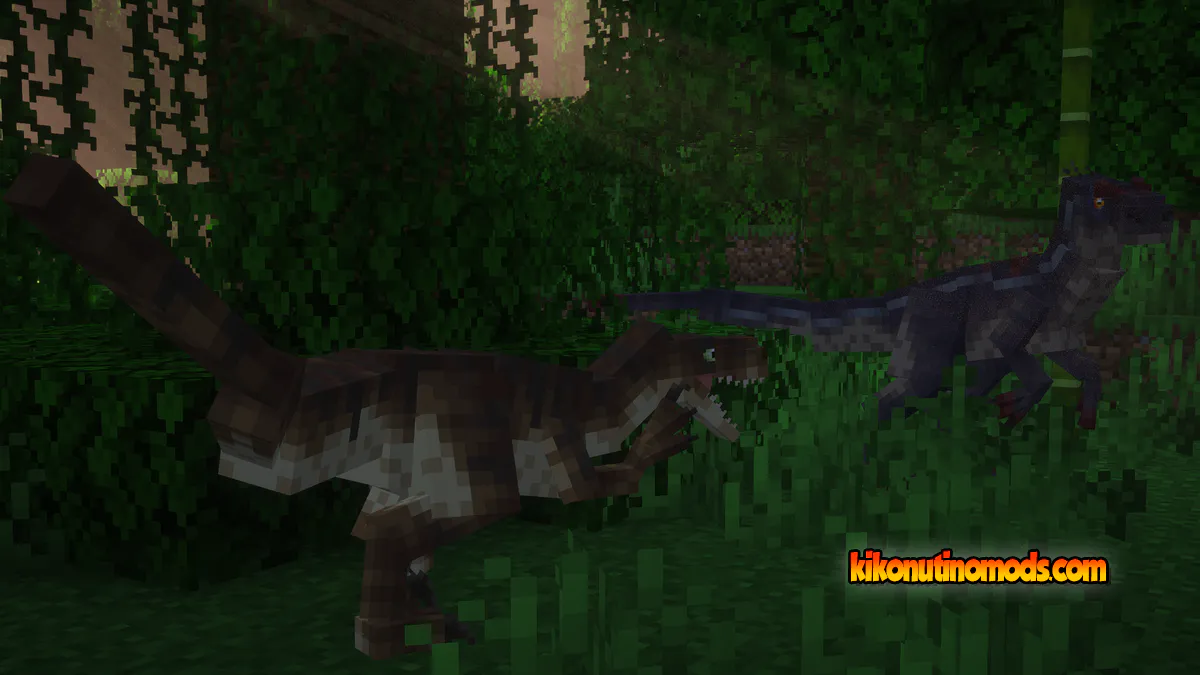 Captura de pantalla de Jurassic World Craft para Minecraft: Velociraptor & Achillobator (JP3 Raptor)