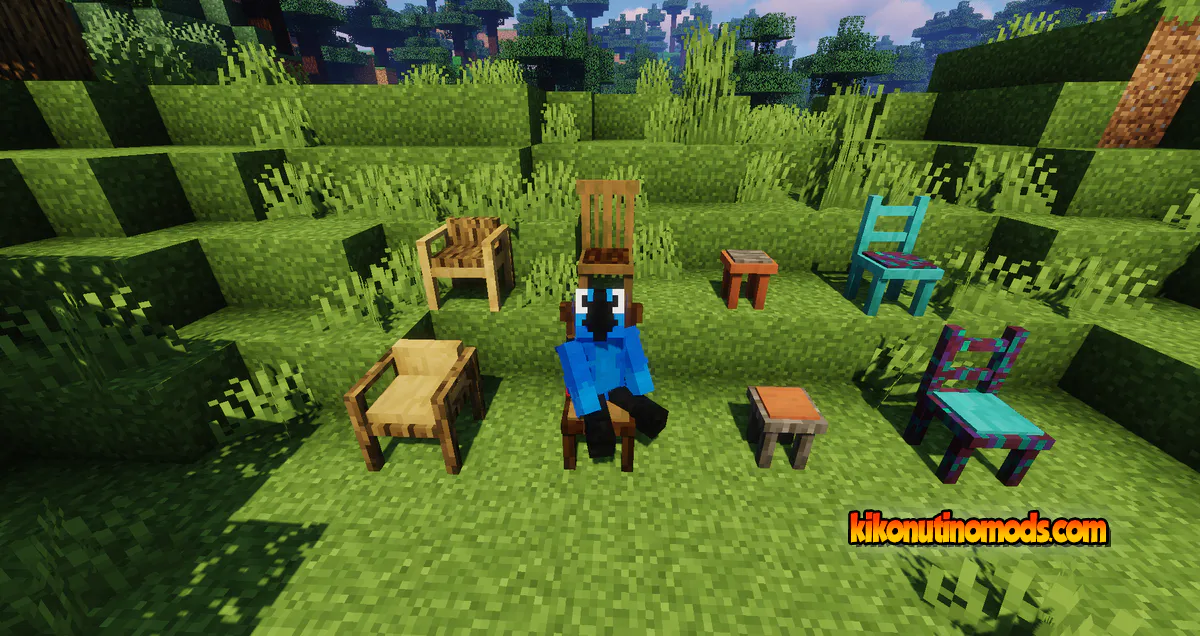 Captura de pantalla de Macaw's Furniture mod para Minecraft